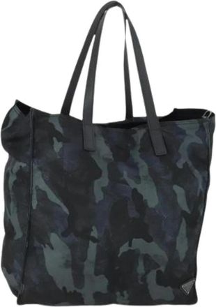 Prada Pre-owned Vintage Tote Bag - Dames - Vintage Shopper - Veelkleurig - ONE Size - Nylon - Vintage