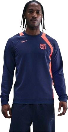 Nike Heren T90 2025/2026 FC Barcelona-sweatshirt (Blauw/oranje)