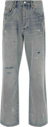 Purple P011 Vintage Slash Paint Jeans