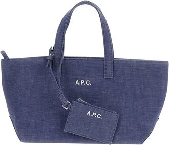 A.P.C. Blue Le Drummer Large Tote