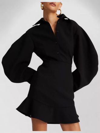 Rotate fitted long-sleeve shirt