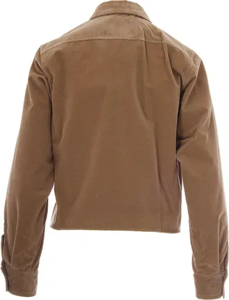Max Mara Womens Shirt Rivolo Velvet Beige Cotton
