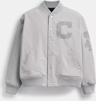 Coach Canvas Varsity Jacket
