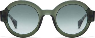 Gigi Studios Occhiali da sole Laura tondi - Verde