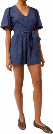 Marie Oliver Devin Romper In Navy
