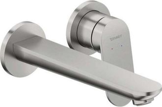 Duravit Wave - Miscelatore ad incasso per lavabo, montaggio a 2 fori, acciaio inox spazzolato WA1070004070 - Duravit