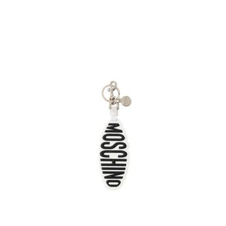Moschino Keyrings, female, White, Size: ONE SIZE Logo Sport Keyring