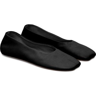 Mango Ballet Flat in Black at Nordstrom, Size 6Us