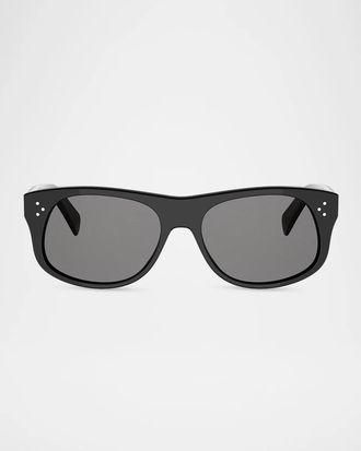 Celine Men & apos;s 3 Dots 57MM Rectangular Sunglasses