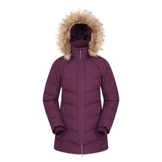 Mountain Warehouse Dames/Dames Isla II Lange Donzen Jas (Paars)