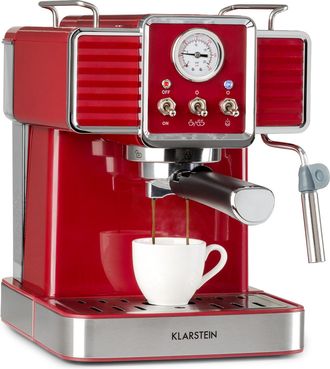 Klarstein Klarstein Cafetera Gusto Classico 1350 Vatios 20 Bares De Presi&oacute;n Dep&oacute;sito De Agua: 1,5 Litros