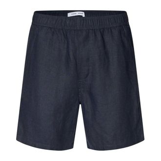 Sams&oslash;e & Sams&oslash;e Heren, Korte broeken, Blauw, Maat: S Linnen