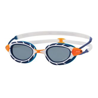 Zoggs Predator Pol zwembril voor volwassenen (Blauw/Wit/Rook)