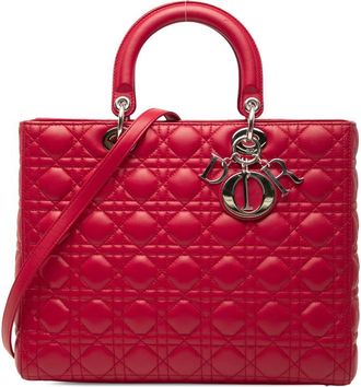 Dior Pre-owned Dior Large Lambskin Cannage Lady Dior Ladies MSNAR3L0XITSR8N6