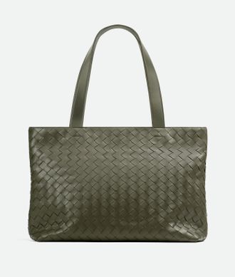 Bottega Veneta Small Intrecciato Zipped Tote - Bottega Veneta