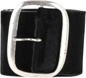 Isabel Marant Pre-owned Belts, female, Black, Size: ONE SIZE Pre-owned Buckle Belt in Black Pony Hair