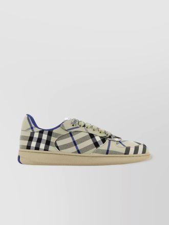 Burberry embroidered canvas low-top sneakers