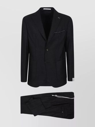 Eleventy wool silk cashmere single-breasted blazer