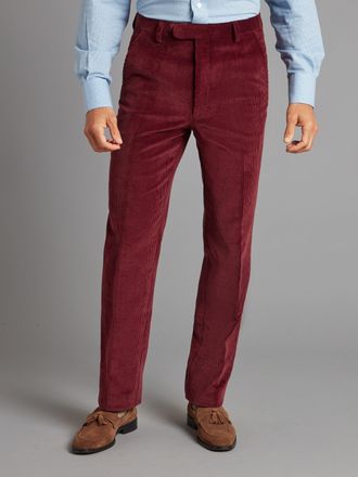 Oliver Brown Heavyweight Corduroy Trousers - Maroon