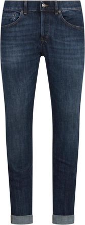 Dondup George Jeans - Heren - Slim Fit Jeans - Blauw - W32 - Katoen - Jeans