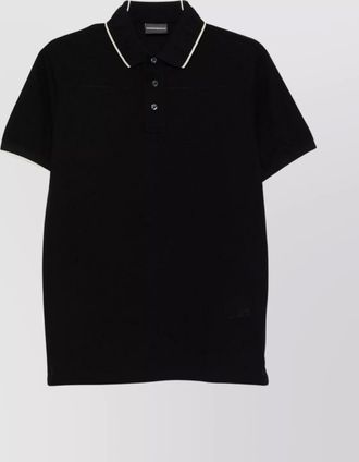 Emporio Armani cotton logo polo shirt
