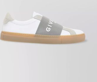 Givenchy low top leather sneakers with grey elastic band
