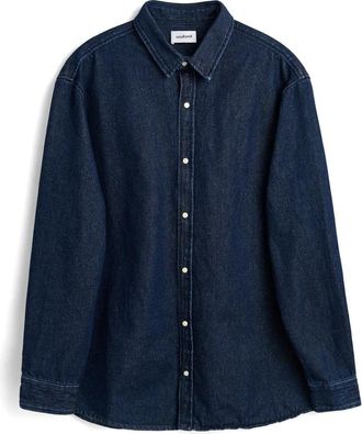 Soulland Damon Denim Shirt - Heren - Spijkeroverhemden - Blauw - 2Xs/Xs - Denim - Overhemden