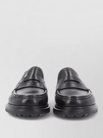 Ferragamo leather monk shoes