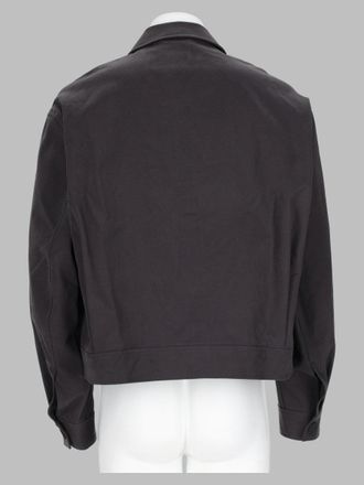 STUDIO NICHOLSON Cropped Cotton Jacket - Gray