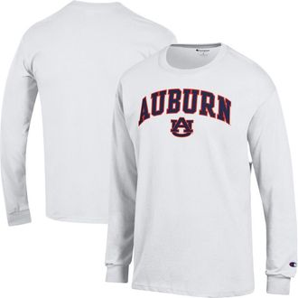 Champion Mens Champion White Auburn Tigers Arch Over Logo Long Sleeve T-Shirt at Nordstrom, Size Xx-Large