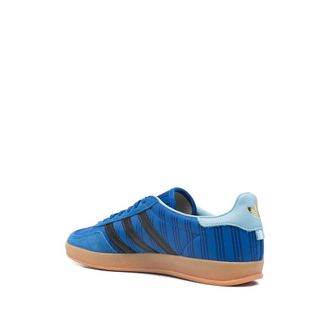 adidas Three-Stripe Calf Leather Sneaker - Blue