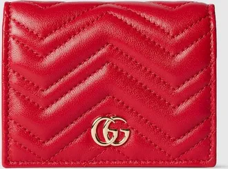 Gucci GG Marmont Small Wallet, Red, Leather