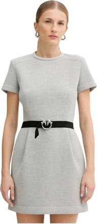 Pinko Mujer, Vestidos, Gris, Talla: S