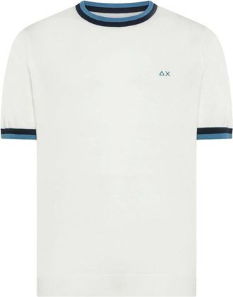 Sun 68 Tops, Heren, Wit, L, T-shirt