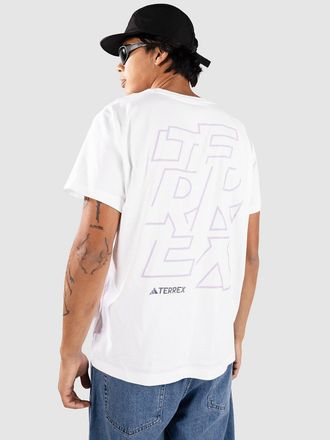 ADIDAS TERREX Aop T-Shirt weiss