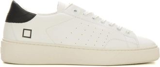 D.A.T.E. Leren Sneakers met Veters - Heren - Sneakers - Wit - 44 EU - Leer - Schoenen
