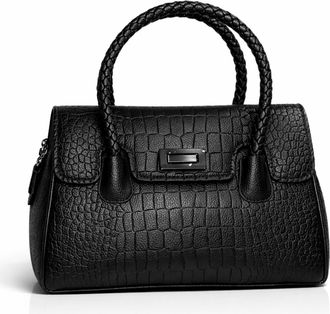 Generic Black Womens Handbag - Elegant Structured Tote Style Bag