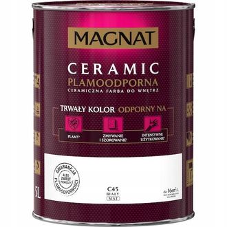 OEM Pintura Cer&aacute;mica Antimanchas Magnat Ceramic C45 5l, Color Blanco