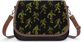 Generic Camouflage Bigfoot Womens Crossbody Bag Fashion Shoulder Handbags Message Tote Bag with Adjustable Strap