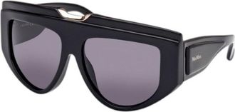 Max Mara MM0083 01A Shiny Black/Smoke