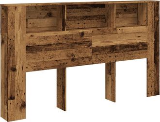 vidaXL Testiera Contenitore Legno Antico 180x18,5x102,5 Cm Truciolato - Vidaxl