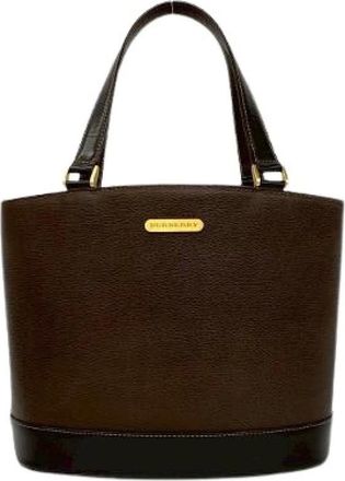 Burberry Borsa in Pelle Pre-owned - - Pre-owned - Donna - Marrone - ONE SIZE
