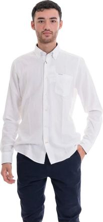 Barbour Hombre, Camisas, Blanco, Talla: S