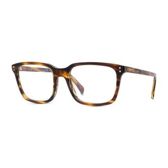 Celine CL50081I056 Tortoiseshell Square Full Rim Eyeglasses - Brown