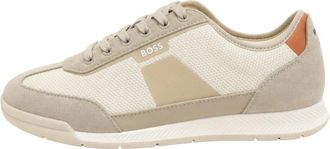 HUGO BOSS Nitan Lowp - Heren - Sneakers - Beige - 40 EU - Polyester - Schoenen