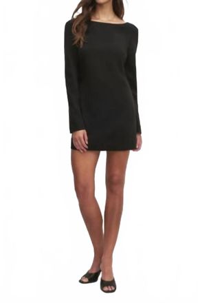 Favorite Daughter The Long Sleeve Meet Cute Dress In Black