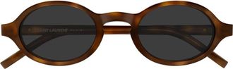 Saint Laurent Sunglasses, unisex, Brown, Size: 48 MM M161 Sunglasses
