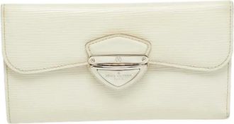 Louis Vuitton Pre-owned Wallets, female, White, Size: ONE SIZE Pre-owned Leather Wallet