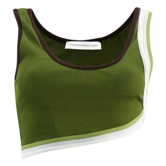 CHRISTOPHER ESBER Sleeveless Tops, female, Green, Size: M Top Verner