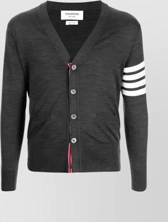 Thom Browne 4-BAR striped knit cardigan